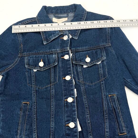 NWT Brit.NY Mixed Media Floral Paisley Denim Jean Jacket Size M - Picture 8 of 9